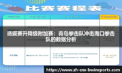 选拔赛升降级附加赛：青岛拳击队冲击海口拳击队的数据分析